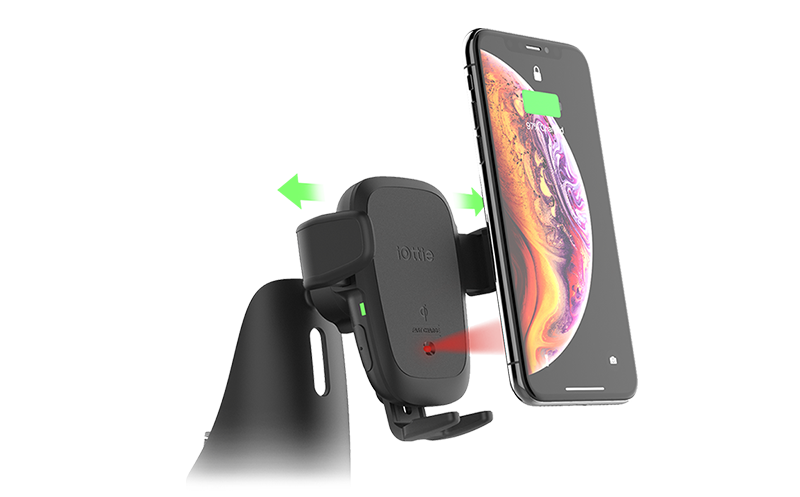autosense_cupholder_feature-image1 proximity sensor automatically opening and closing to mount phone on the auto sense cupholder mount