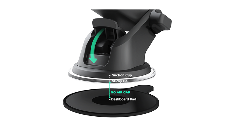 eot4_dash_feature-image03 easy one touch 4 phone mount attaches to dashboard and windshield via suction cup