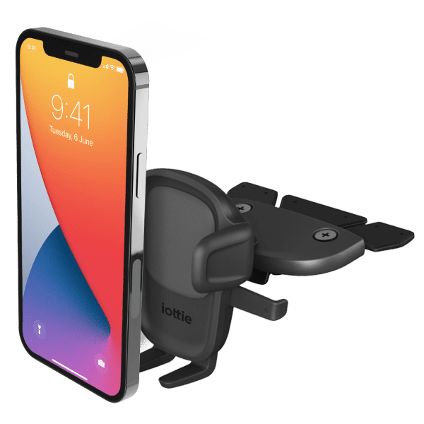 iPhone Mounted on the iOttie Easy One Touch 5 CD Slot Universal Car Mount Phone Holder