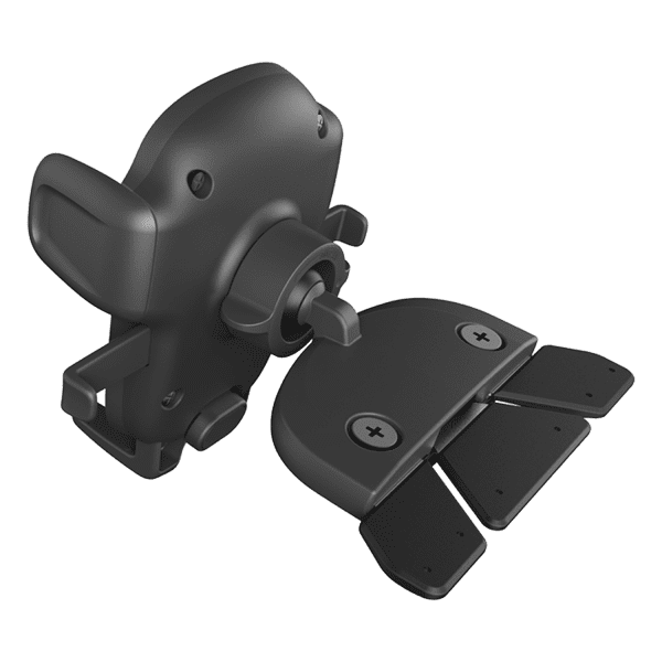 Rear View of the iOttie Easy One Touch 5 CD Slot Universal Car Mount Phone Holder with adjustable viewing angles