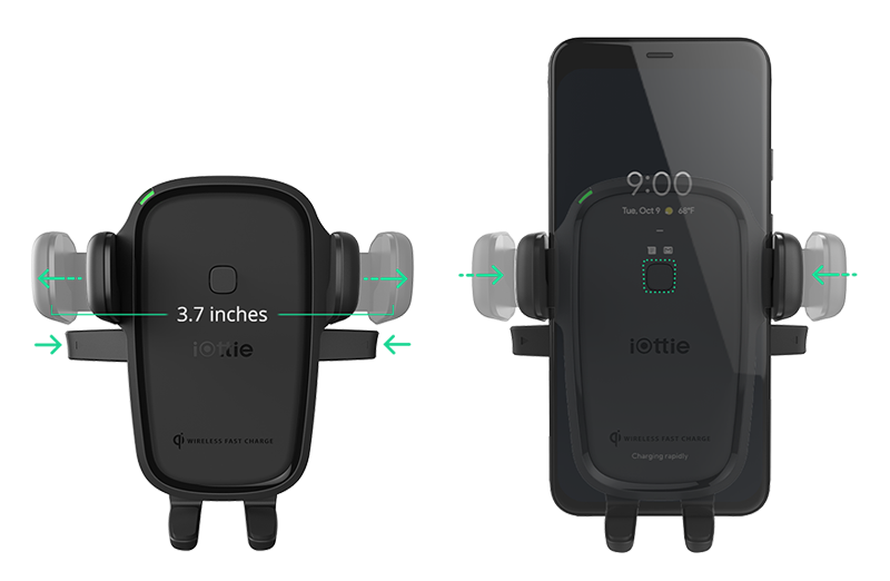 eotw2_dash_feature-image02 easy one touch mechanism expanding to fit wider phones on the easy one touch wireless 2 dash & windshield mount