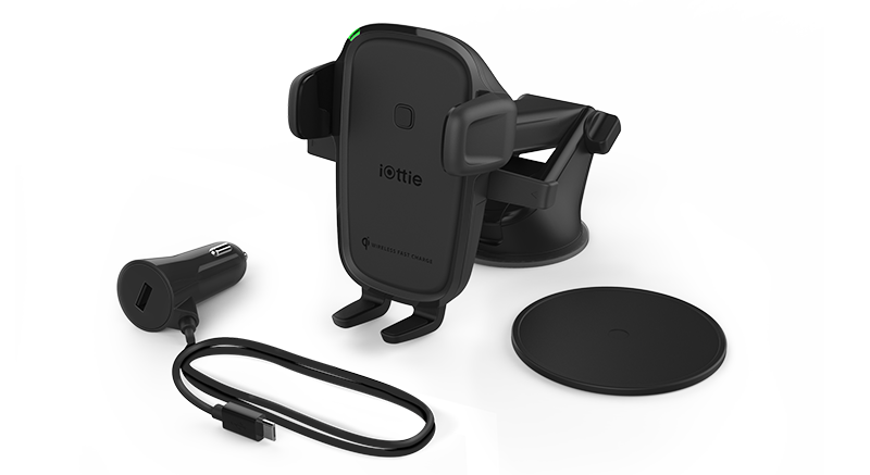 easy one touch wireless 2 dash & windshield mount includes dash pad and adapter with cable
