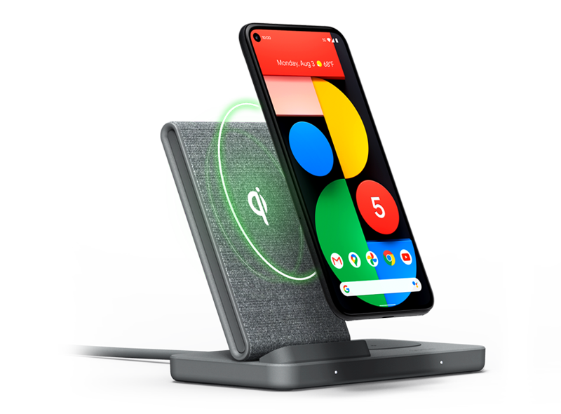 Google Pixel Wirelessly Charging via Qi Coils on the iON Wireless Duo Stand Made for Google, Dual Charging Stand