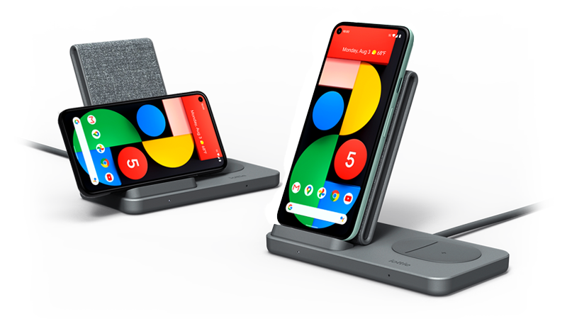 iottie.comion-wireless-duo-stand_darkgray_detail_ideal-viewing Google Pixel Charging in Landscape and Portrait Mode on the iON Wireless Duo Stand Made for Google, Dual Charging Stand