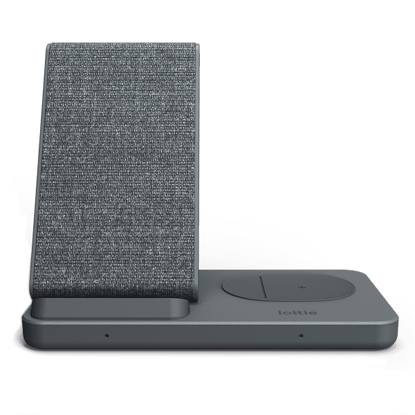 Front View of the iON Wireless Duo Stand Made for Google, Dual Charging Stand