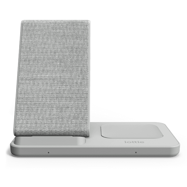Front View of the iOttie iON Wireless Duo 10W Stand and 10W Pad, qi-certified charger compatible