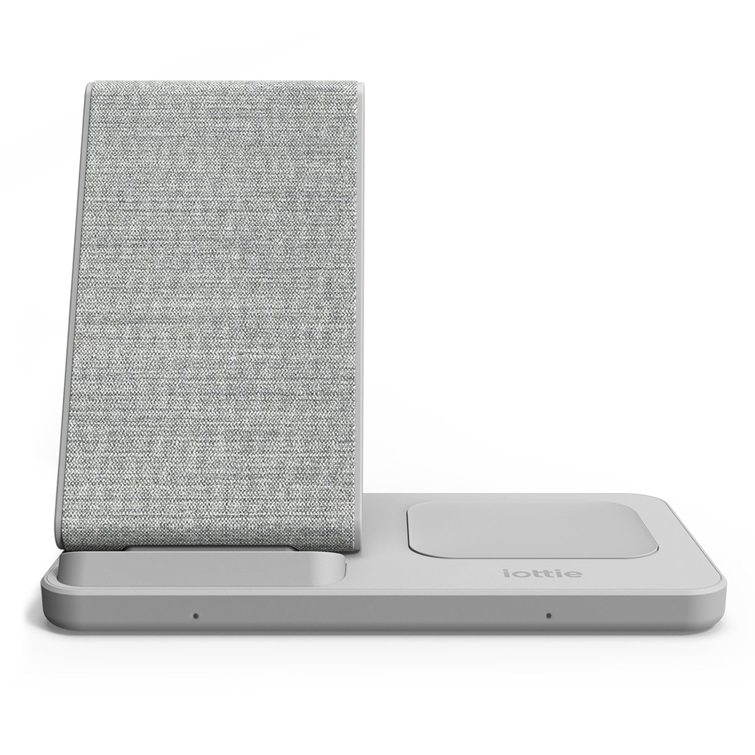 Front View of the iOttie iON Wireless Duo 10W Stand and 10W Pad, qi-certified charger compatible