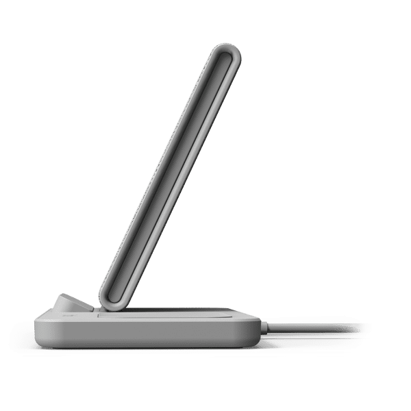Side View of the iOttie iON Wireless Duo 10W Stand and 10W Pad, qi-certified charger compatible