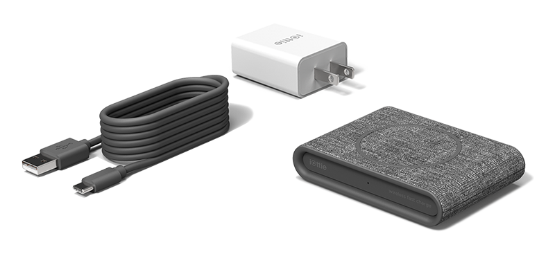 iON Wireless Mini Charing Pad in Ash Include USB Cable & Power Adapter