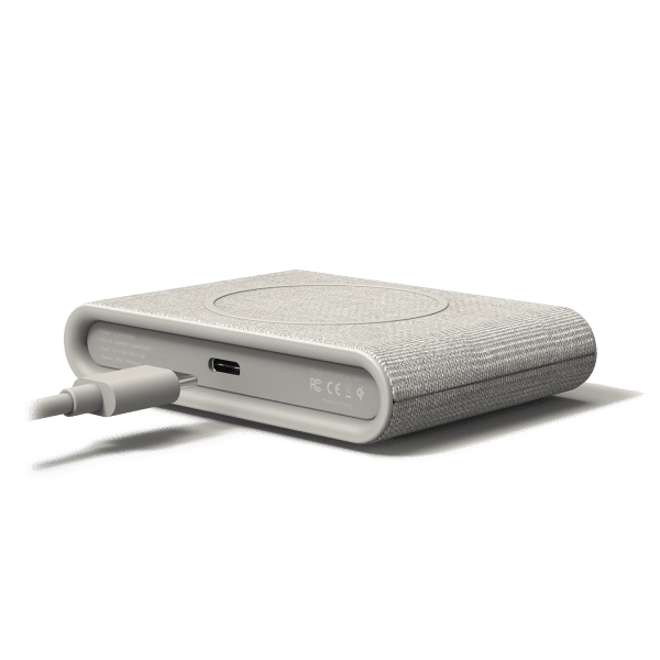Rear View of the iON Wireless Mini Charging Pad in Ivory