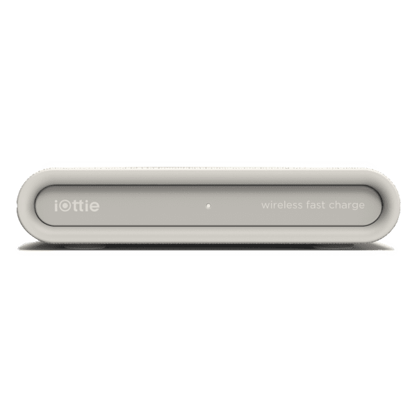 Front View of the iON Wireless Mini Charging Pad in Ivory