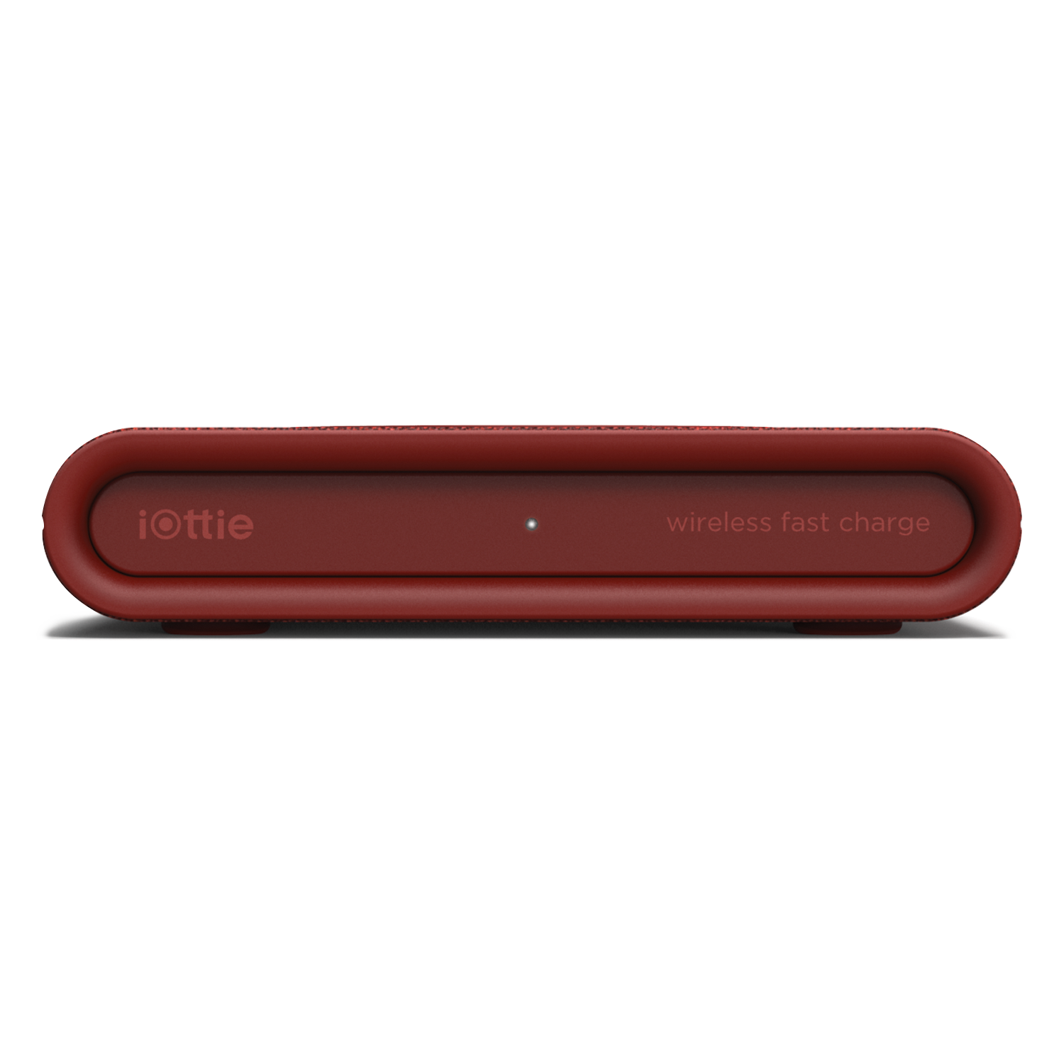 Front View of the iON Wireless Mini Charging Pad in Ruby