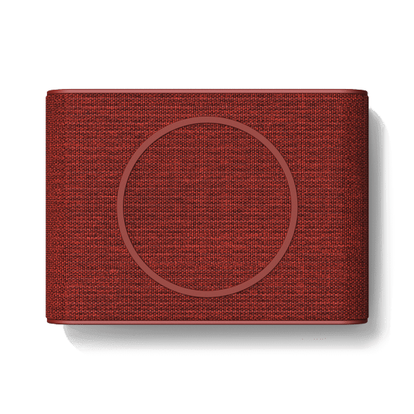 Top View of the iON Wireless Mini Charging Pad in Ruby