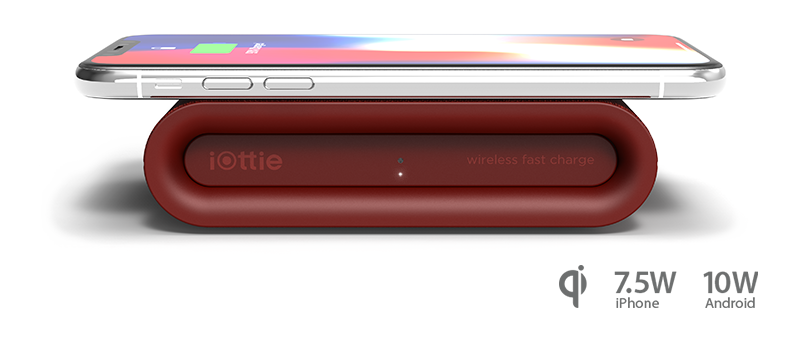 iottie.comionw-plus_ruby_detail_wireless-charging iPhone Wirelessly Fast Charging on the iON Plus Pad in Ruby