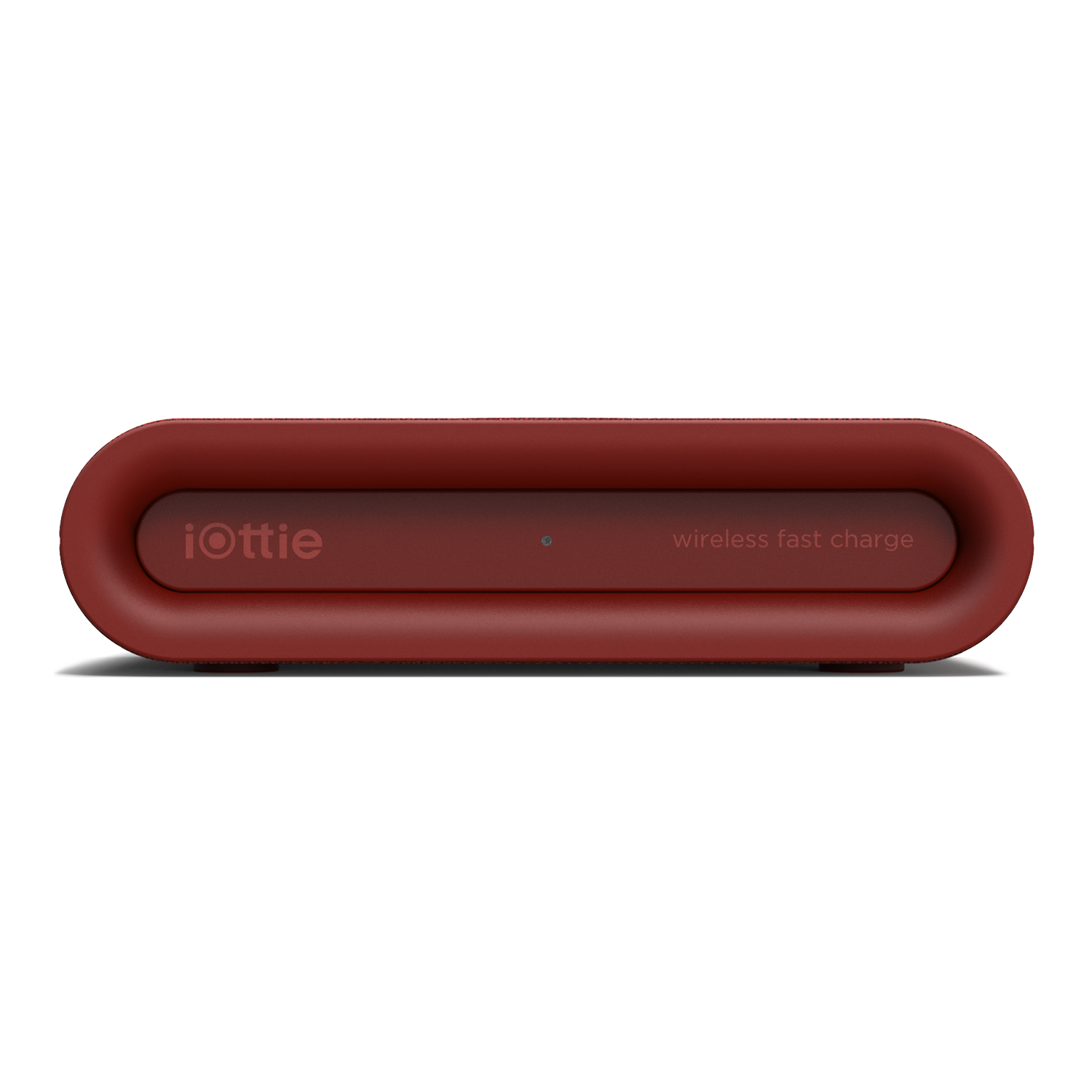 Front View of the iON Wireless Plus Charging Pad in Ruby