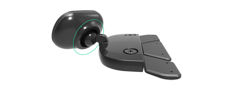itap2_cd_detail-image3 rotating ball joint adjusts the iTap Magnetic 2 CD Slot Mount