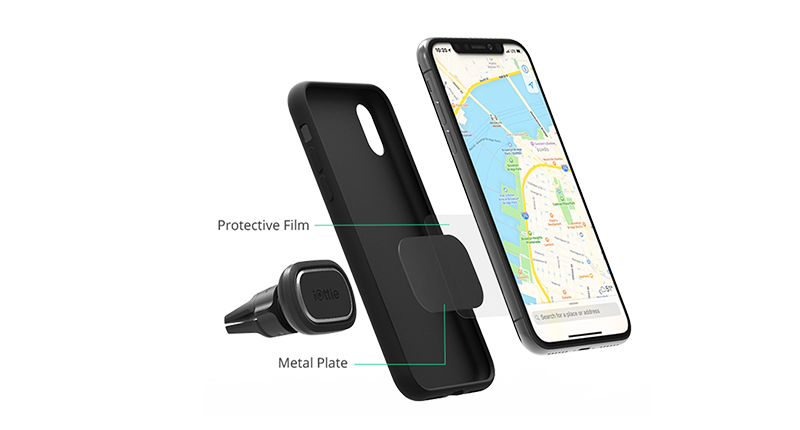 itap2_vent_detail-image4 iTap Magnetic 2 Air Vent Mount attached to phone case