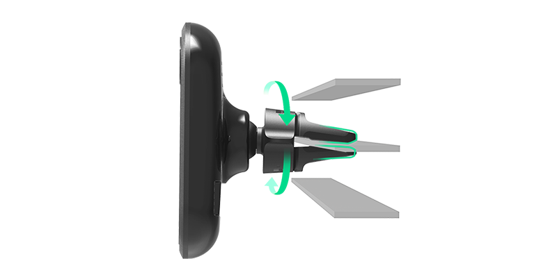 itapw2_vent_feature_image05 highlight of twist lock feature which easily secure iTap 2 Wireless air vent mount