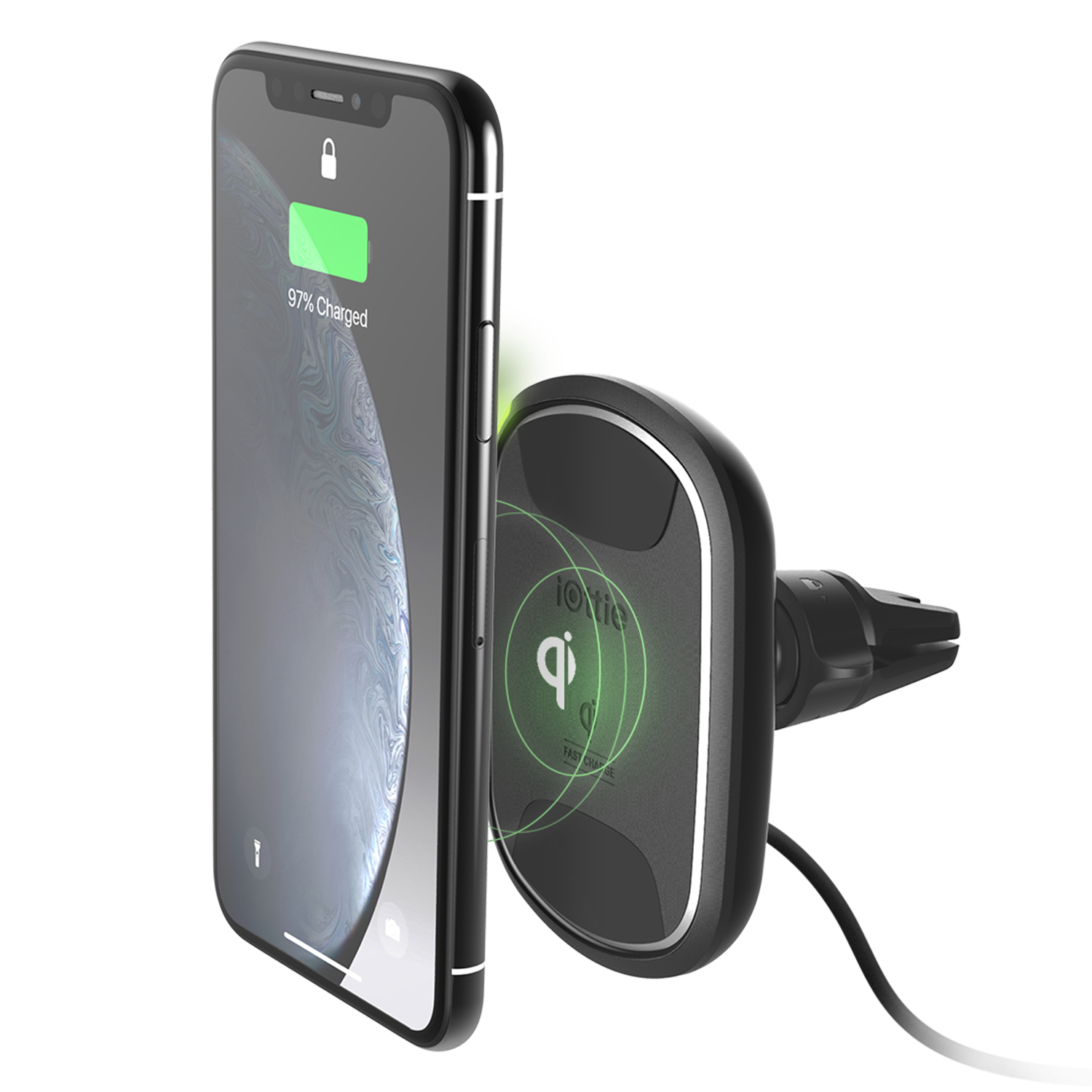 Qi wireless charging iTap wireless 2 air vent mount