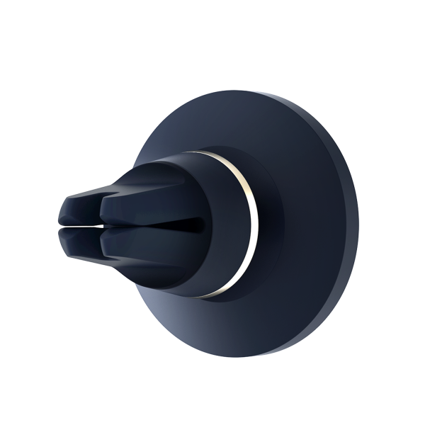Rear View of the Velox Magnetic Air Vent Car Mount for iPhone, MagSafe iPhone holder with textured prongs offering a powerful grip with minimal effort