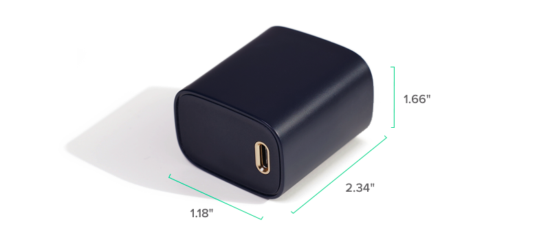 rapidvolt_20w-wall-charger_detail_compact-design RapidVolt 20W Wall Charger Power Adapter Measurements