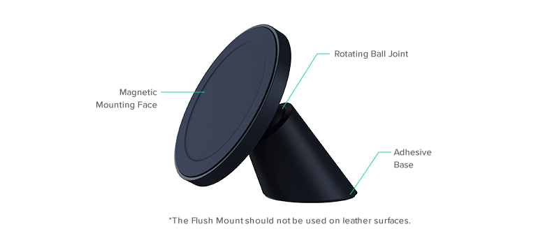 call-out Velox Magnetic Flush Mount Car Phone Holder for MagSafe iPhones Overview