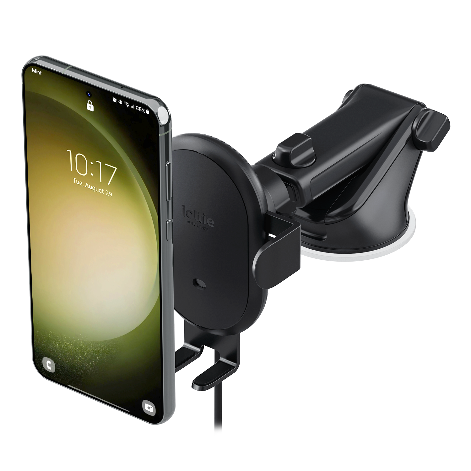 iOttie Auto Sense Adjustable Black Car Mount for Universal Cell Phones  HLCRIO164